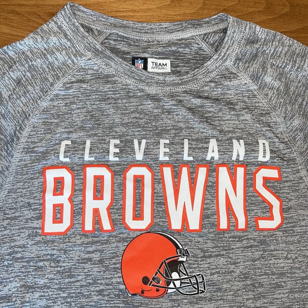 NWOT NFL Cleveland Browns Men's Small Poly T-Shirt‎ Gray
